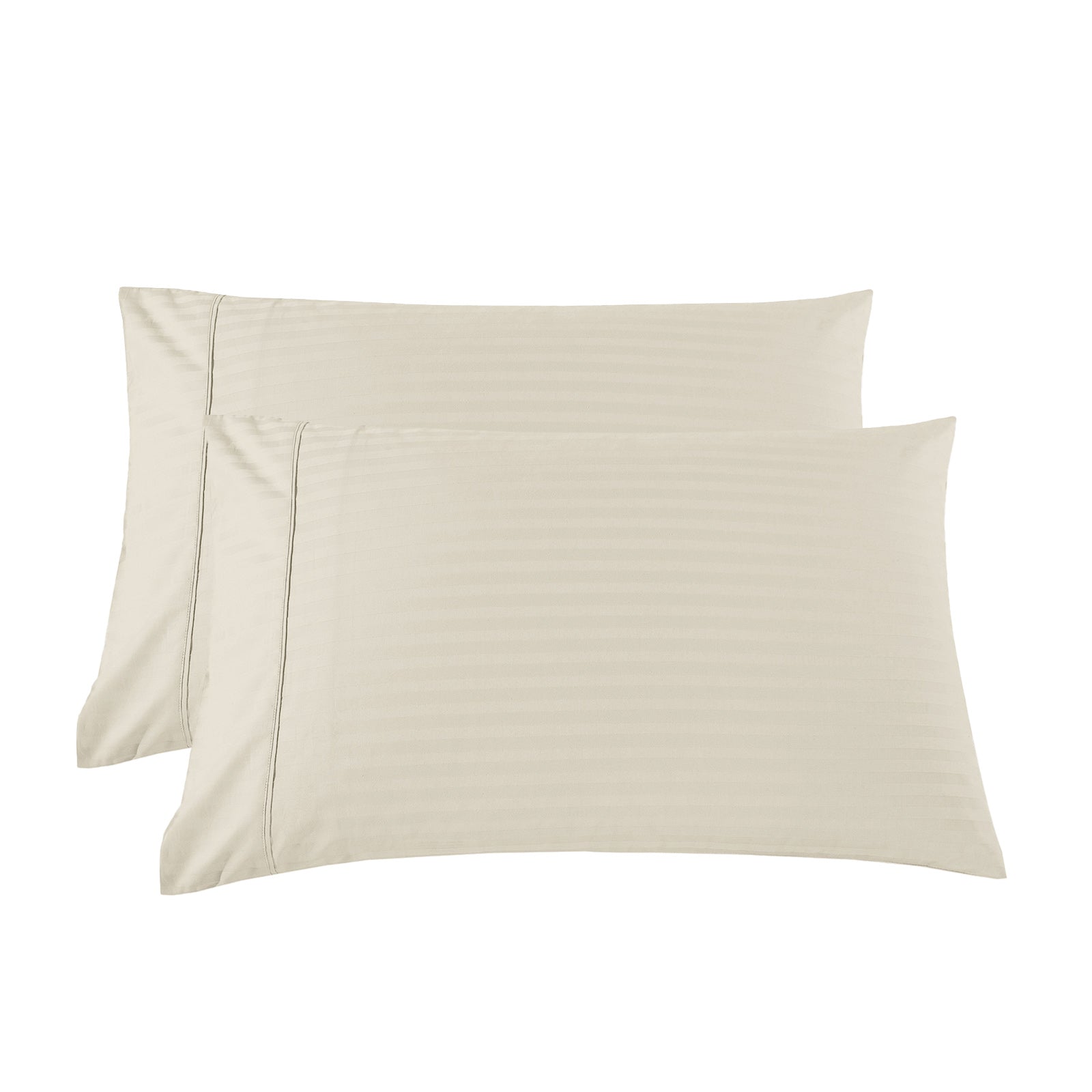 KENSINGTON 1200TC COTTON SHEET SET IN STRIPE-KING - SAND