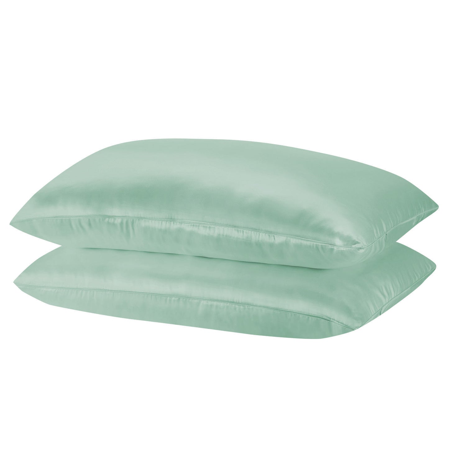 MULBERRY SILK PILLOW CASE TWIN PACK - SIZE: 51X76CM - MINT