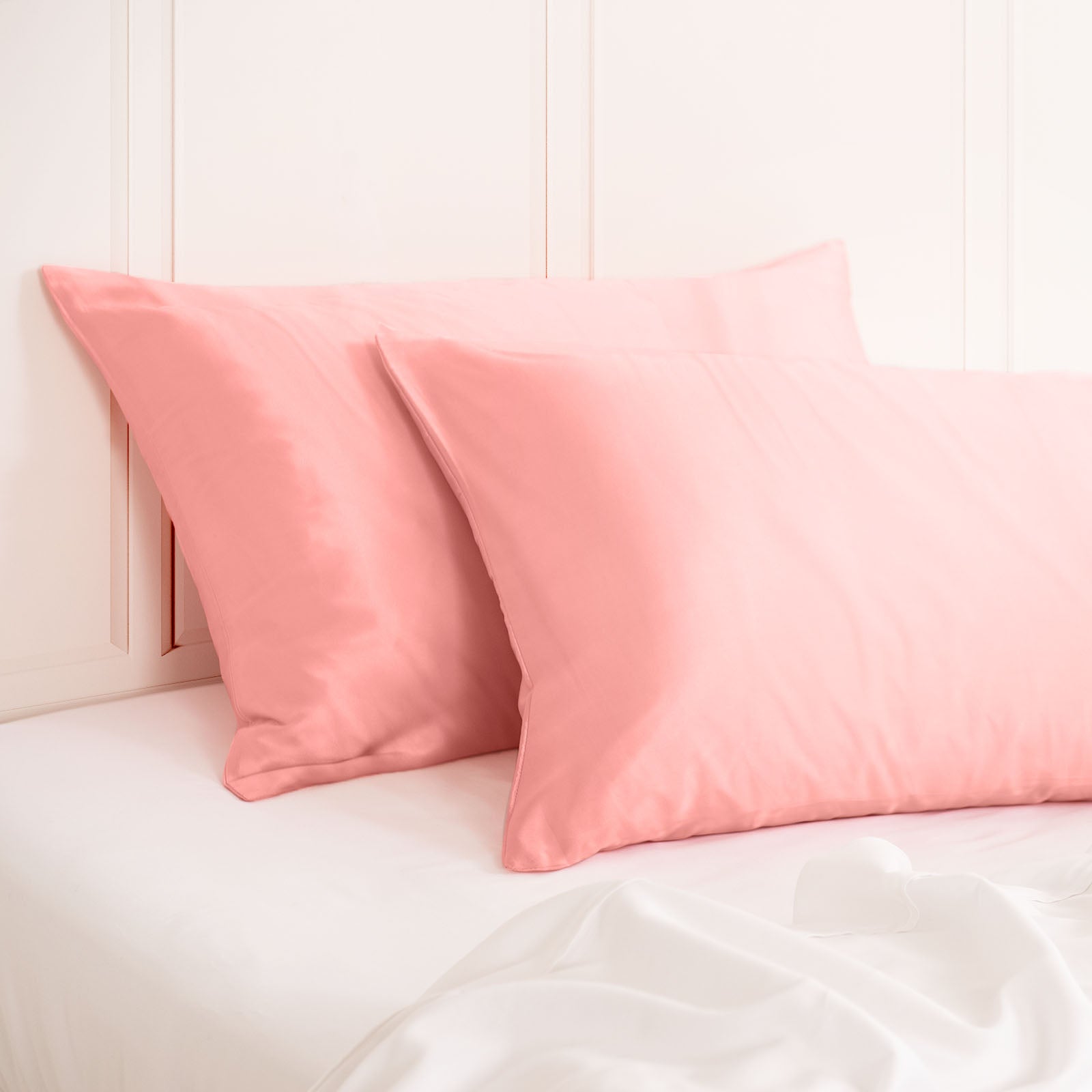 MULBERRY SILK PILLOW CASE TWIN PACK - SIZE: 51X76CM - BLUSH