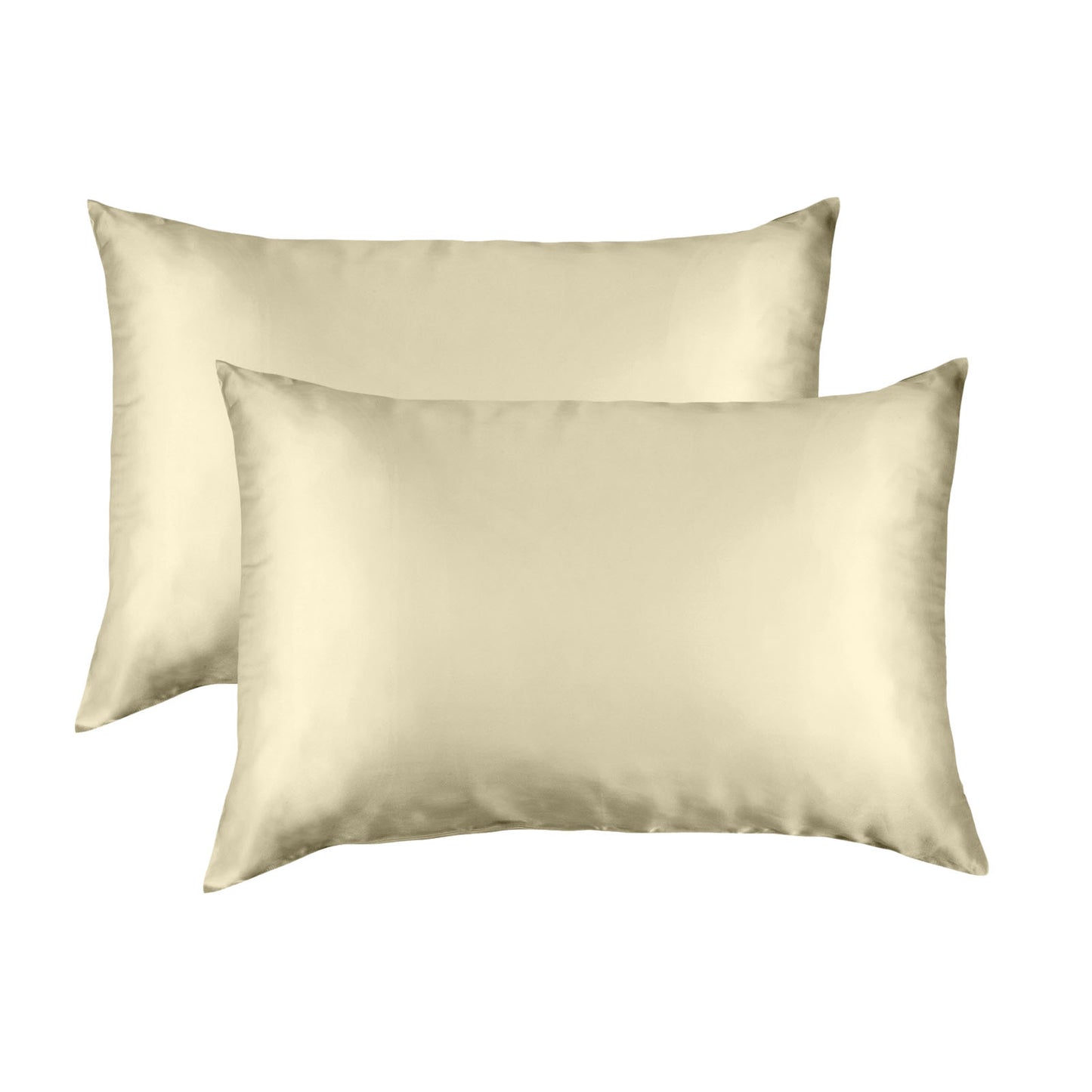 MULBERRY SILK PILLOW CASE TWIN PACK - SIZE: 51X76CM - CHAMPAGNE