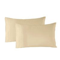 Royal Comfort Blended Bamboo Quilt Cover Sets -Dark Ivory-Queen