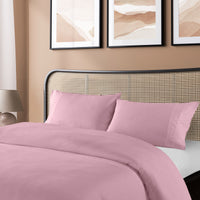 Royal Comfort Blended Bamboo Quilt Cover Sets -Blush-King