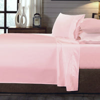 Royal Comfort - 250TC 100% Organic Cotton 4 Piece Sheet Set - Double - Blush