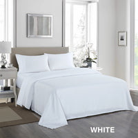 Royal Comfort 1200TC Ultrasoft 4 Piece Sheet Set - Double - White