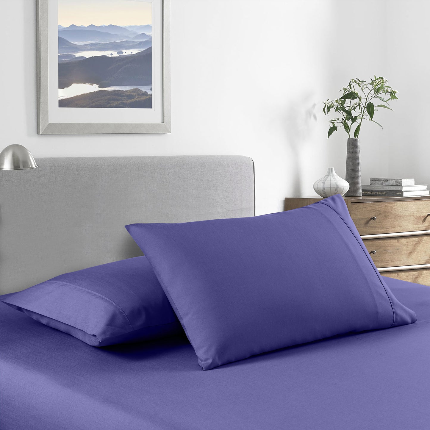 Royal Comfort Bamboo Cooling 2000TC Sheet Set - King-Royal Blue