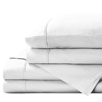 Royal Comfort 1500TC Cotton Rich Fitted 4 PC Sheet sets King White