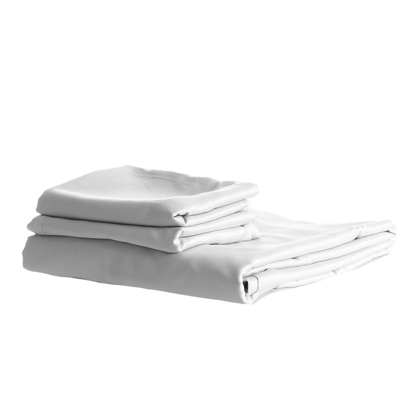 Royal Comfort 1500 TC Cotton Rich Fitted sheet 3 PC Set Double-White