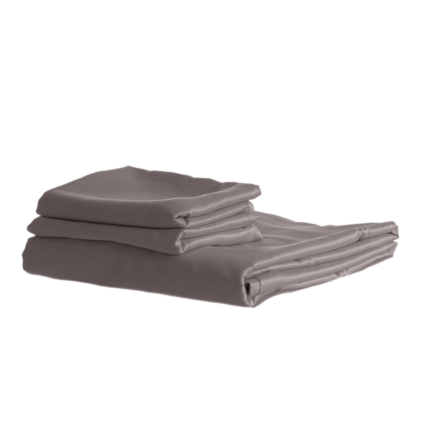 Royal Comfort 1500TC Cotton Rich Fitted sheet 3 PC Set Double-Dusk Grey