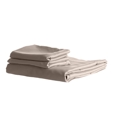 Royal Comfort 1500TC Cotton Rich Fitted sheet 3 PC Set Double-Stone