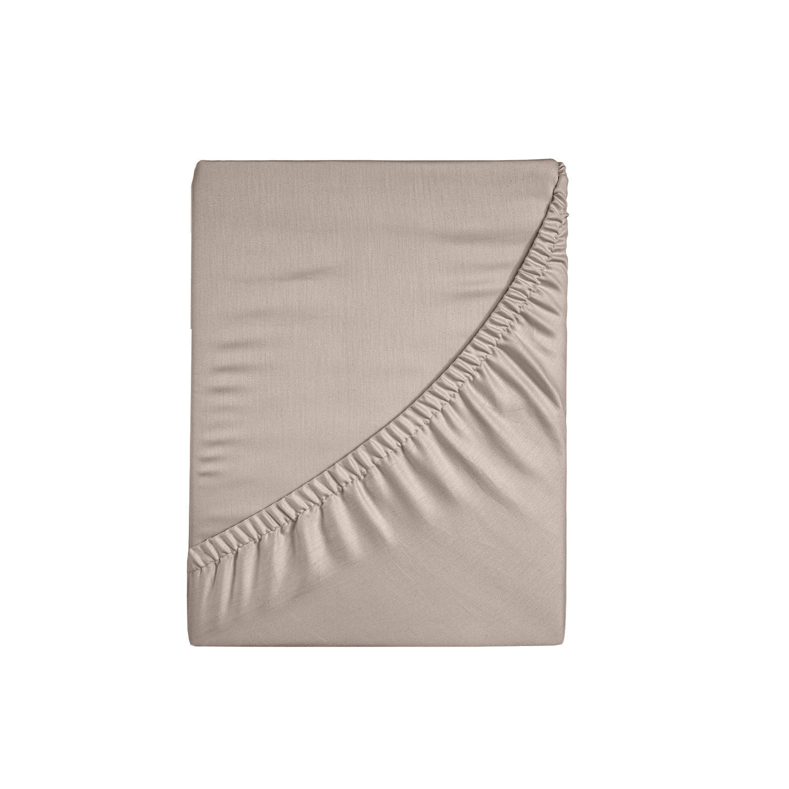 Royal Comfort 1500TC Cotton Rich Fitted sheet 3 PC Set Double-Stone