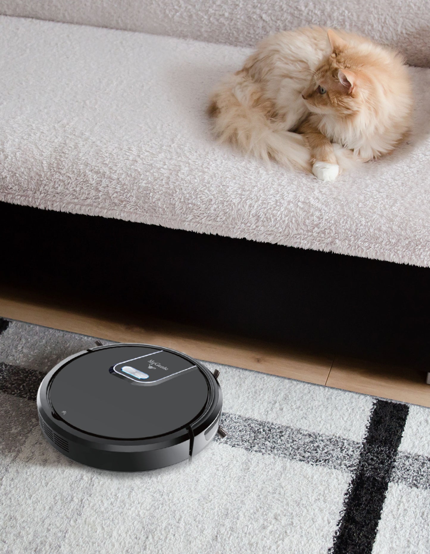 My Genie Gmax Wi-Fi Robotic Vacuum Cleaner - Black