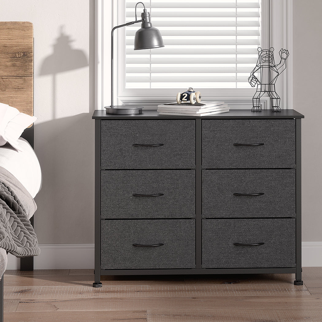 Levede Storage Cabinet Tower Chest Dark Grey