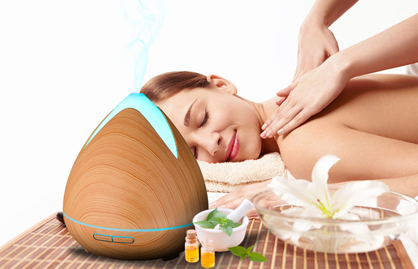 PureSpa Ultrasonic Diffuser  - Light Wood