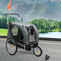 PaWz Pet Stroller Bike Trailer 3-IN-1 Sunroof