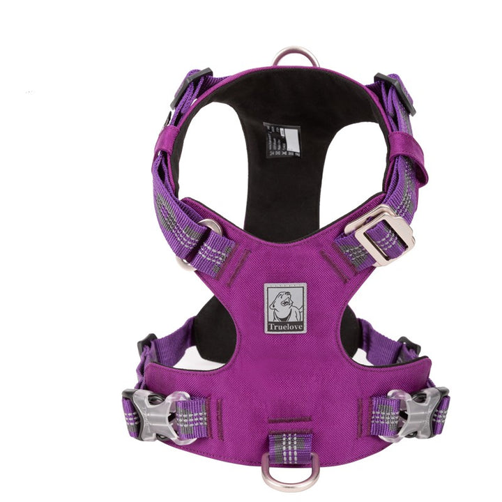 True Love Lightweight Reflective Harness - Purple` XL