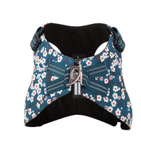 True Love Floral Doggy Harness - Blue` XS