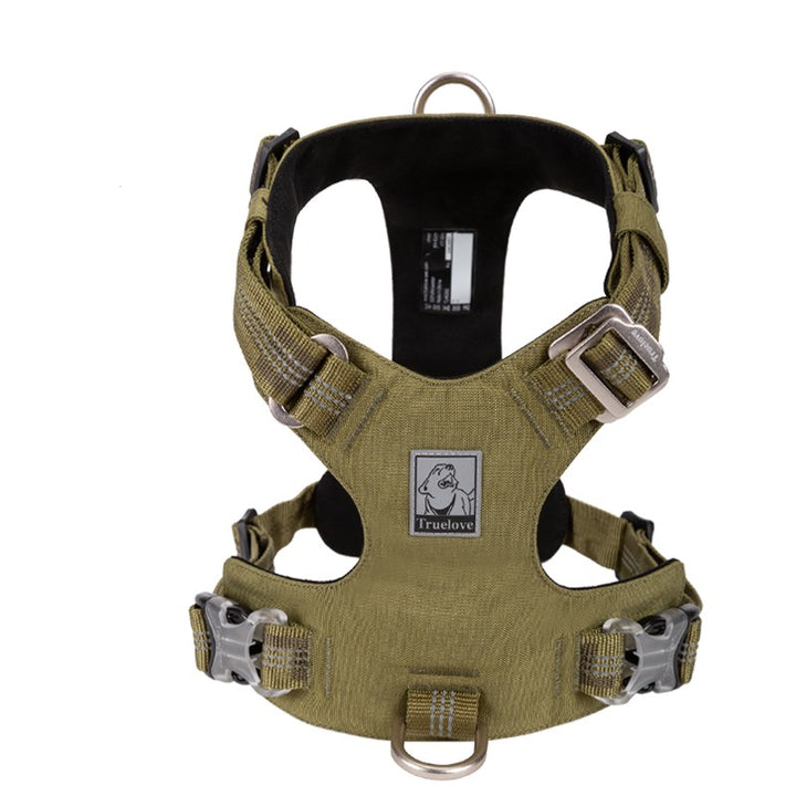 True Love Lightweight Reflective Harness - Army Green` L