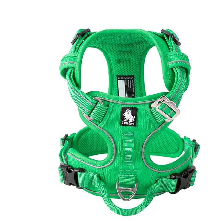 True Love No Pull Explosion Proof Dog Harness - Green` XS