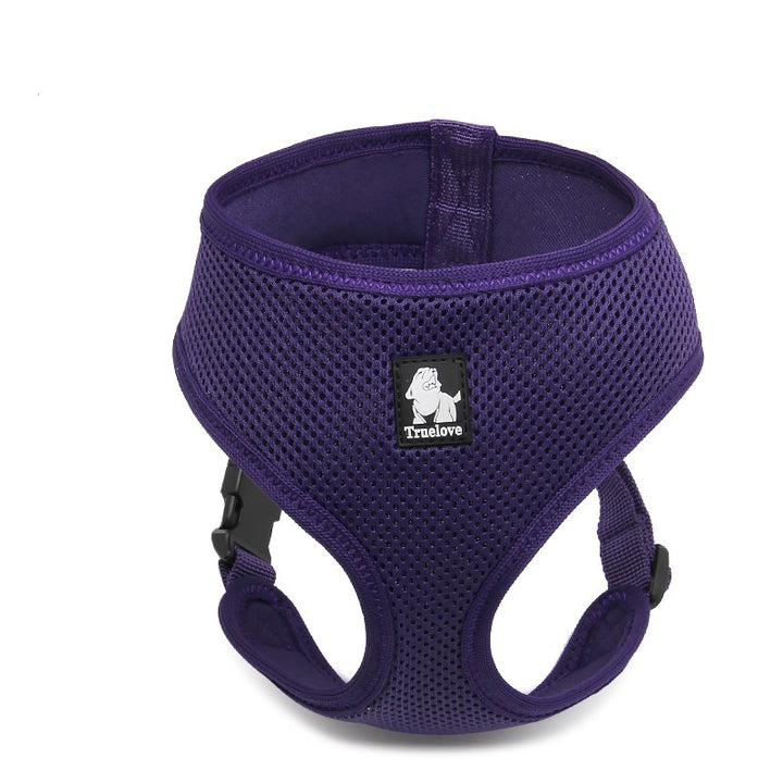 Dog Harness with Steel D Ring - Purple` S