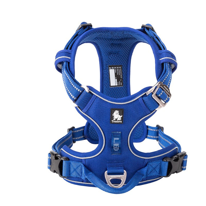 True Love No Pull Explosion Proof Dog Harness - Blue` XL