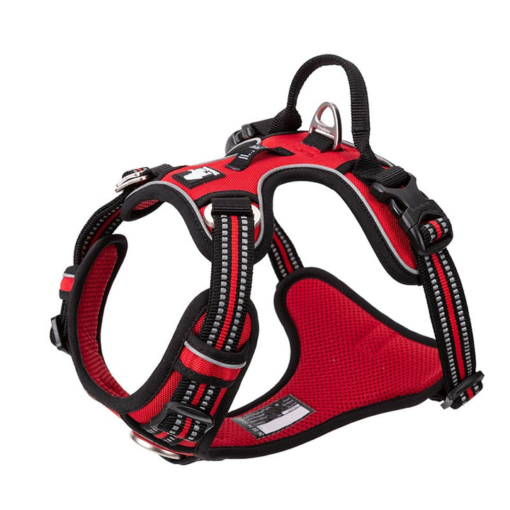 True Love No Pull Explosion Proof Dog Harness - Red` XS