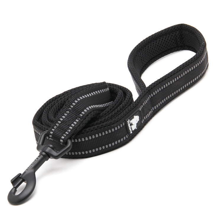 True Love Reflective Pet Leash 2m - Black` XS