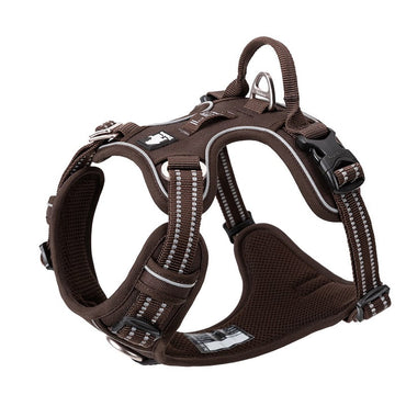 True Love No Pull Explosion Proof Dog Harness - Brown` S