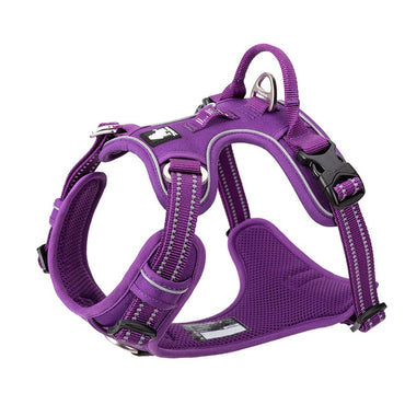 True Love No Pull Explosion Proof Dog Harness - Purple` L