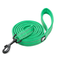 True Love Reflective Pet Leash 2m - Green` XS