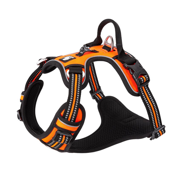 True Love No Pull Explosion Proof Dog Harness - Orange` S