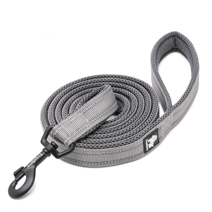 True Love Reflective Pet Leash 2m - Grey` XS