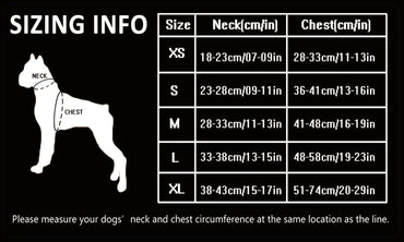 Dog Harness with Steel D Ring - Black` XS