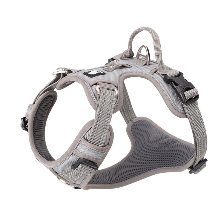 True Love No Pull Explosion Proof Dog Harness - Grey` XL