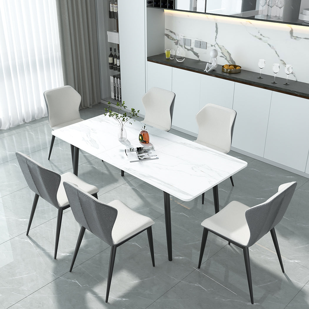 Levede Steel Dining Table 4-6 Seater 150cm