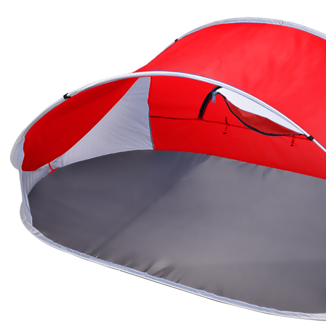 Mountview Pop Up Tent Camping Beach Red