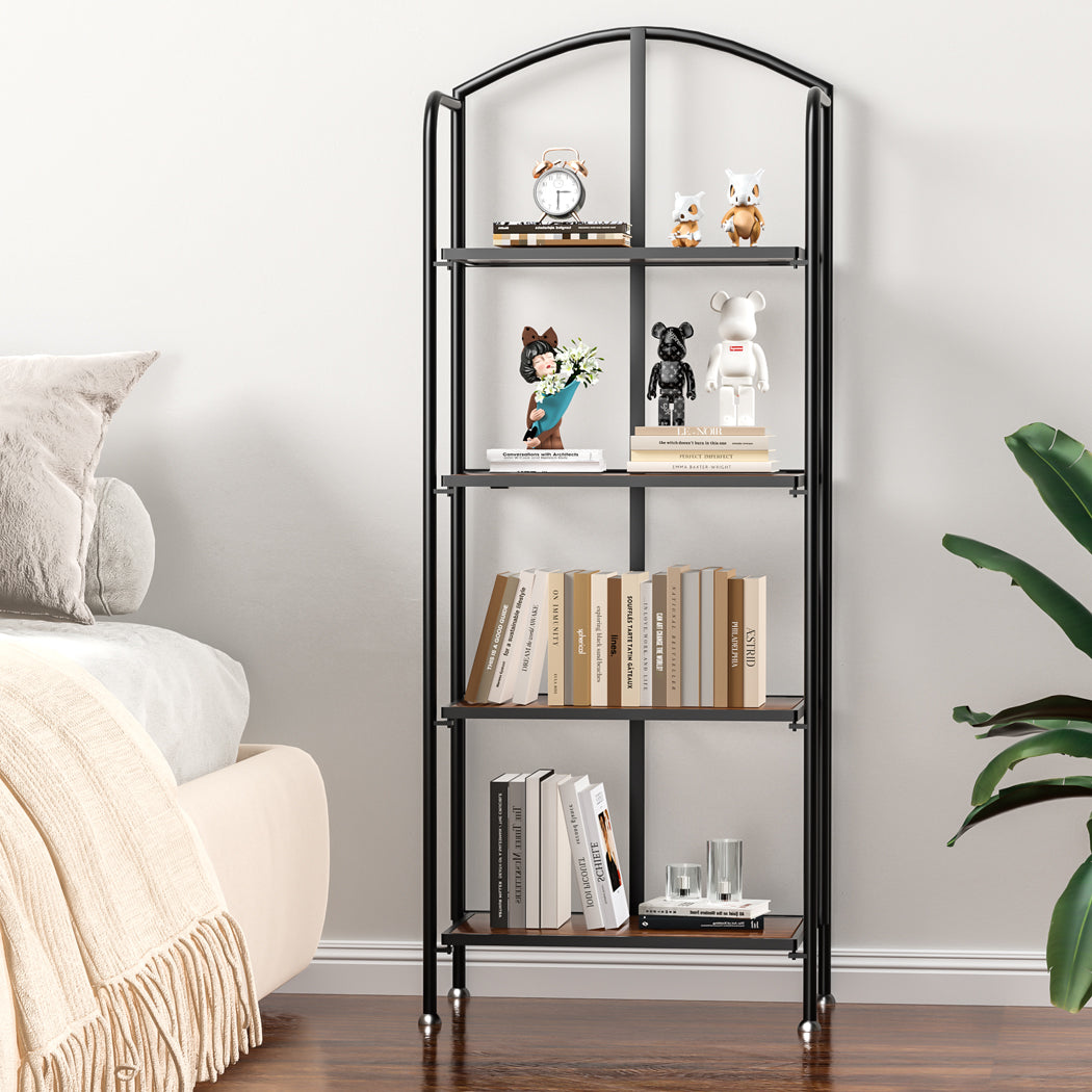 Levede Display Shelf Bookshelf Foldable Black