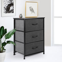 Levede Storage Cabinet Tower Chest Dark Grey