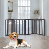 Wooden Pet Gate Dog Fence Retractable Grey 600x 3MM