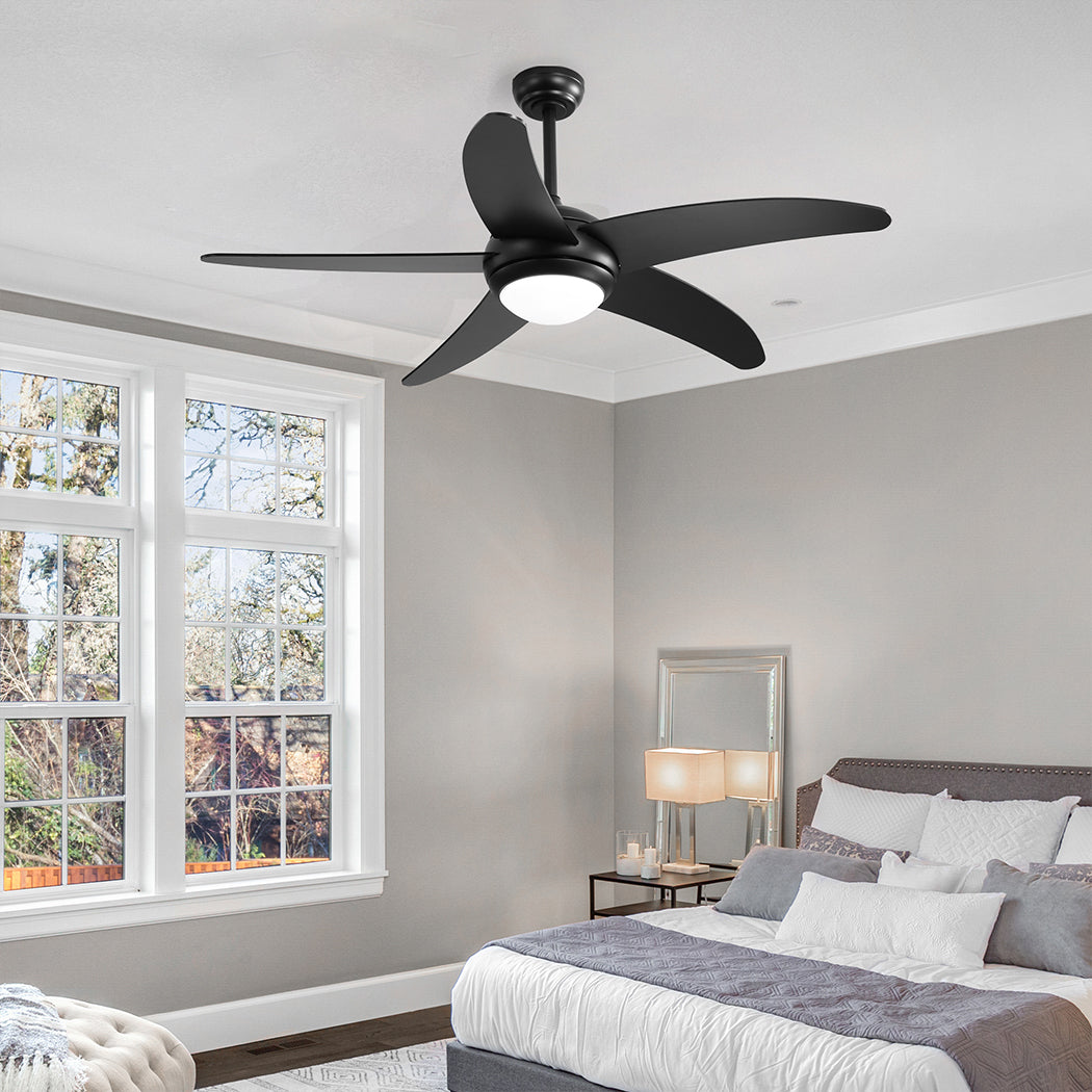 Spector 52'' Ceiling Fan LED Light DC Black