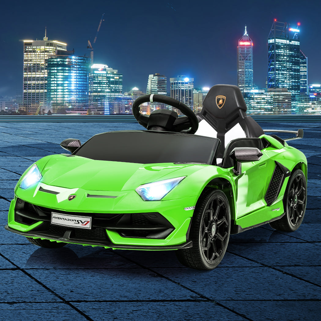 Kids Ride On Car Lamborghini SVJ Licensed Green