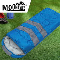 Mountview Single Sleeping Bag Bags Outdoor Blue