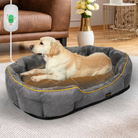 PaWz Electric Pet Heater Bed Heated XL Grey X-Large