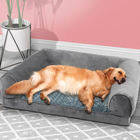 PaWz Pet Bed Sofa Dog Bedding Soft Warm XL Grey X-Large