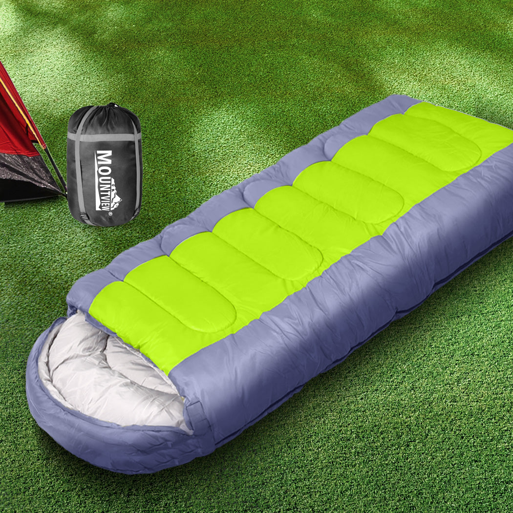 Mountview Sleeping Bag Outdoor Camping Grey