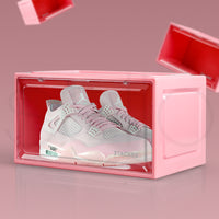 Stacked Sneaker Display Case Stackable Pink