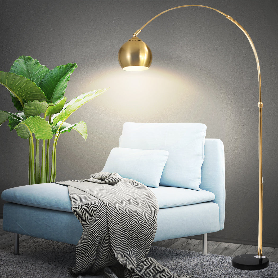 EMITTO Modern LED Floor Lamp Stand Reading Gold