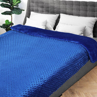 DreamZ Weighted Blanket Cover Quilt Blue