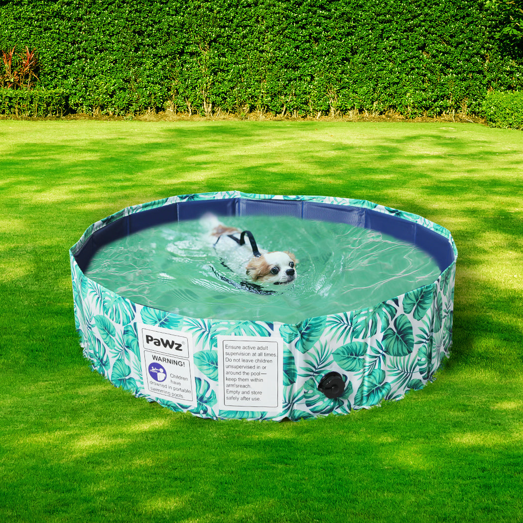 PaWz 80cm Pet Dog Swimming Pool Cat M Medium