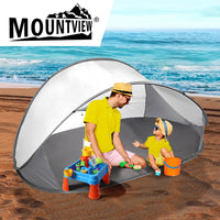 Mountview Pop Up Tent Camping Beach Grey