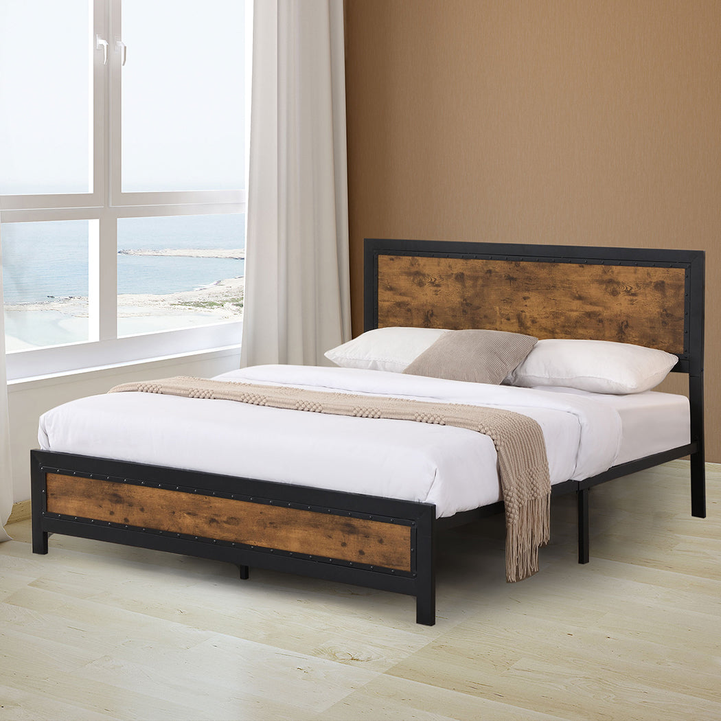 Levede Metal Bed Frame Mattress Base Queen